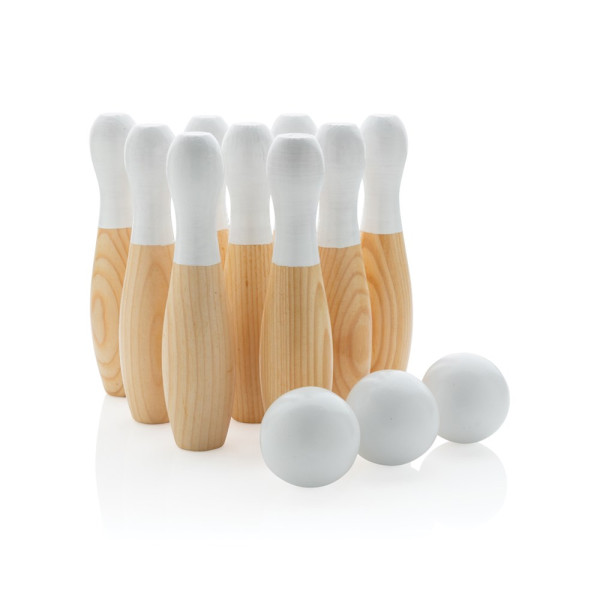 Houten skittles set