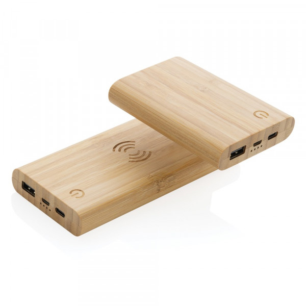 Bamboe 8.000 mAh 5W draadloze powerbank