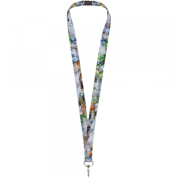 Addie gerecyclede PET lanyard - dubbelzijdige sublimatie